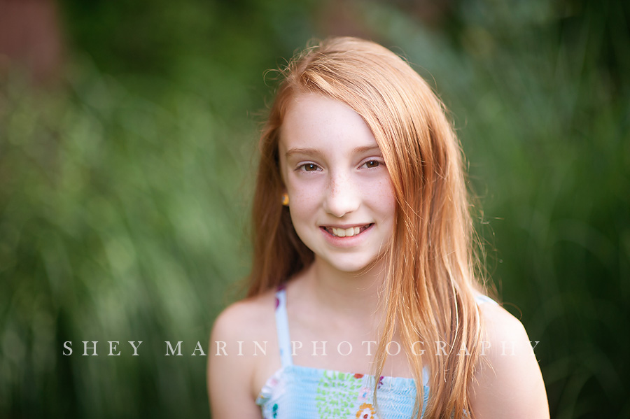 Red headed 10 year old in Frederick Maryland