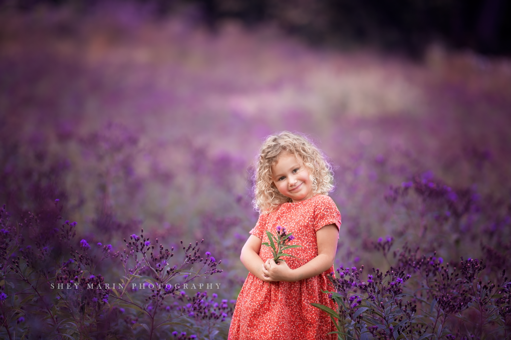 purple flower | Frederick Maryland child photographer