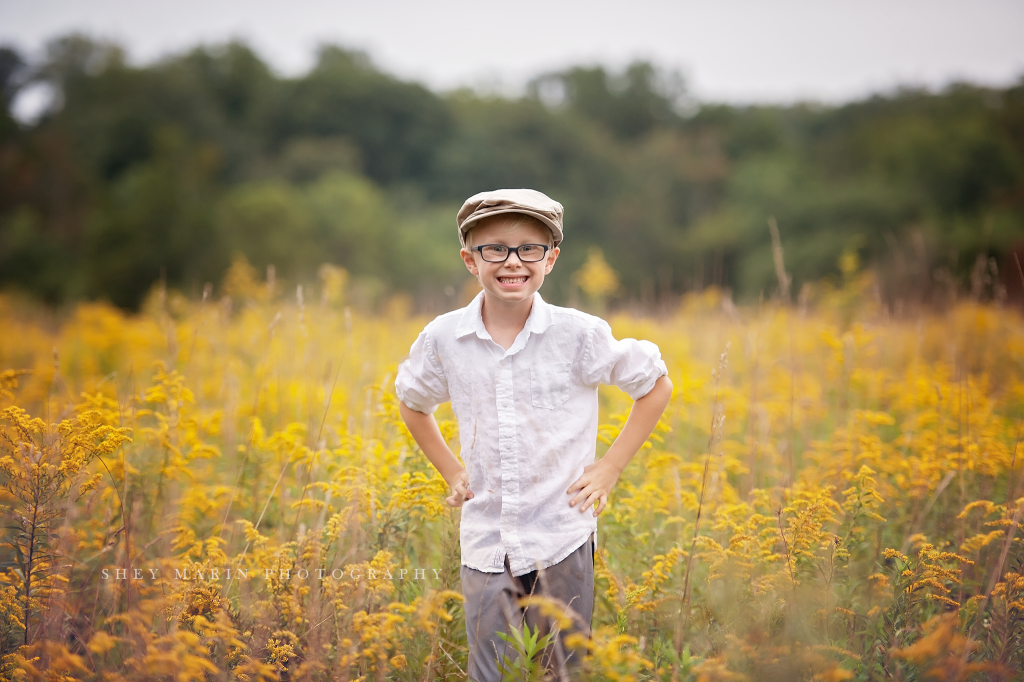 Goldenrod fields | Frederick Maryland childrens photographer