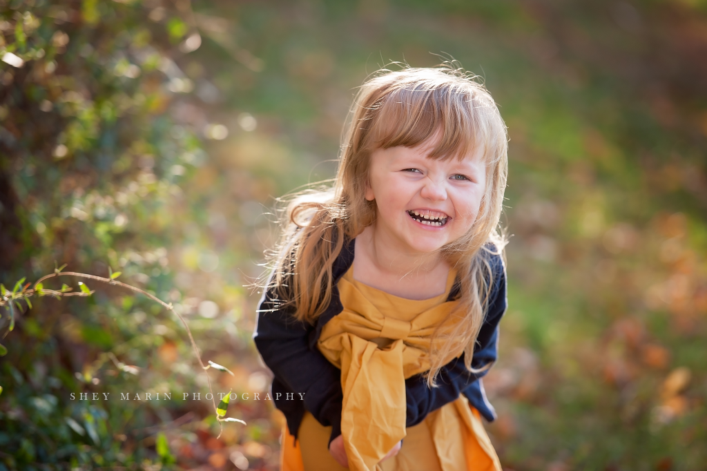 gorgeous fall girl laughing | Baltimore maryland family photographer