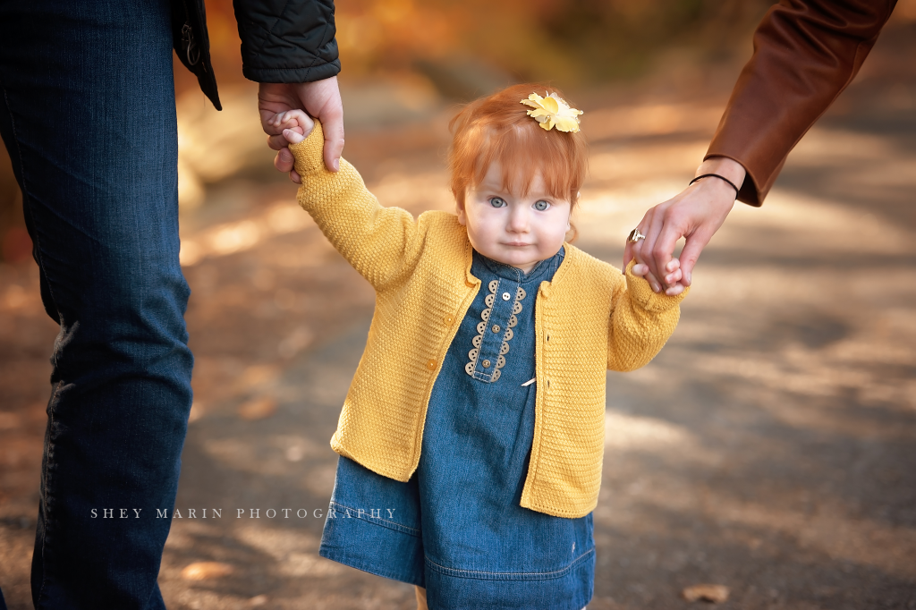 adorable redheaded baby girl | Maryland family photographer