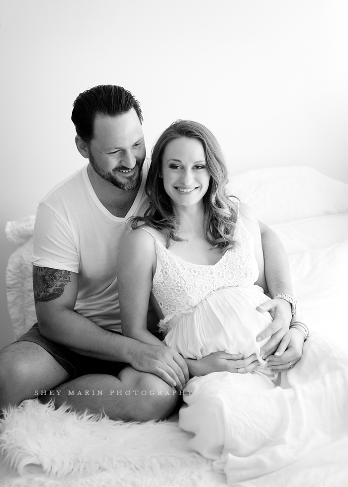Beautiful maternity couple | Frederick Maryland studio photographer
