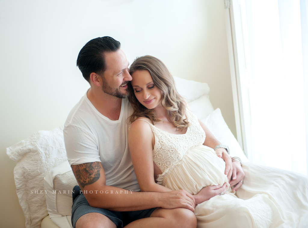 Beautiful maternity couple | Frederick Maryland studio photographer