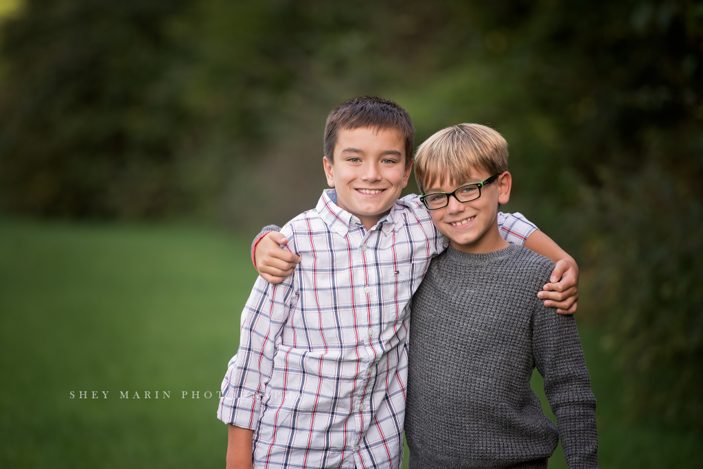 Frederick Maryland child and brother photographed in meadow