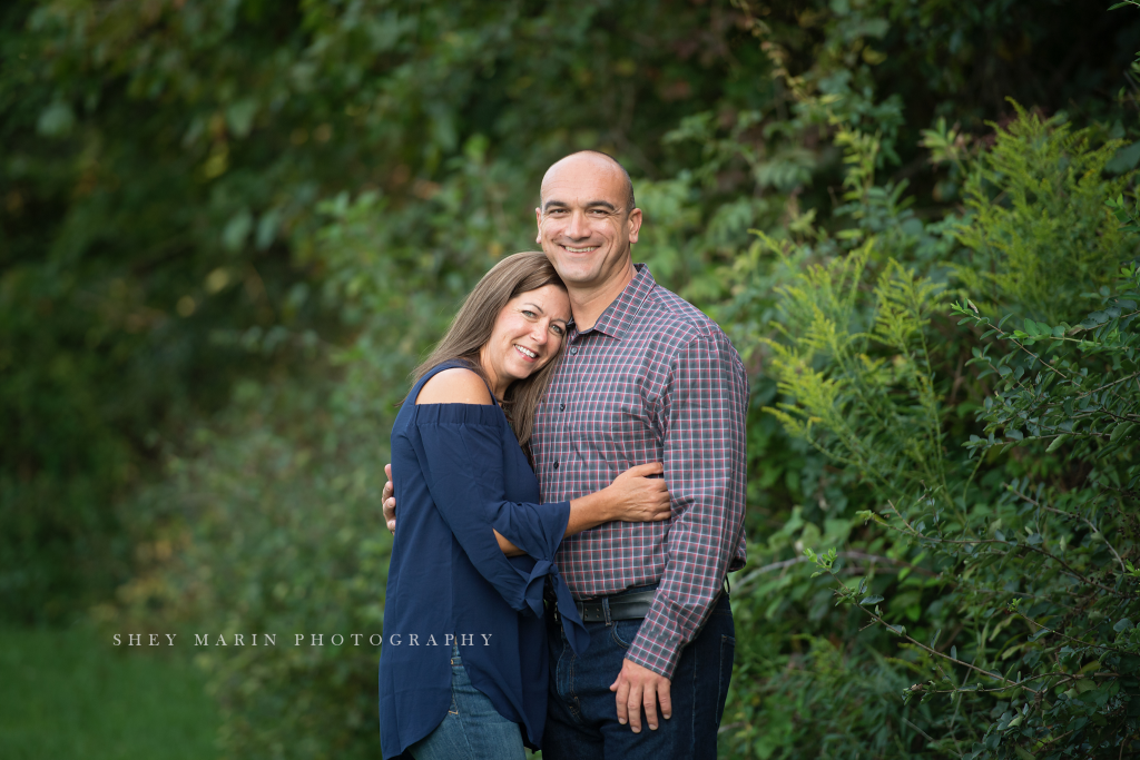 Frederick Maryland couple photographed in meadow