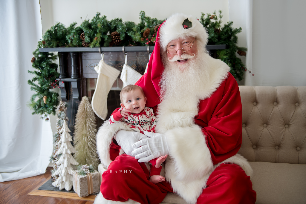 Santa Claus and baby Washington DC photographer