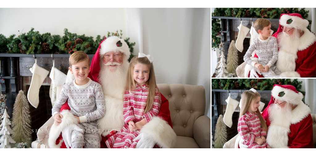 Santa Claus mini sessions Frederick Maryland photographer cookies and milk