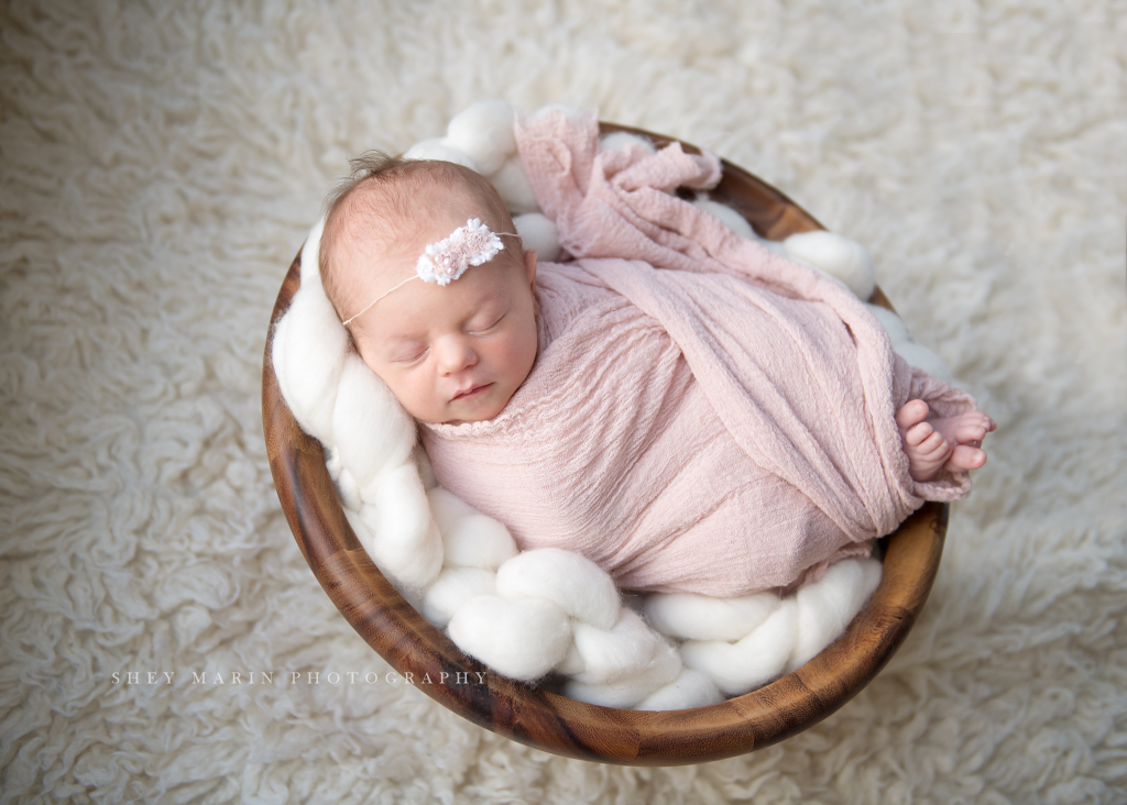 new baby girl in Maryland photosession
