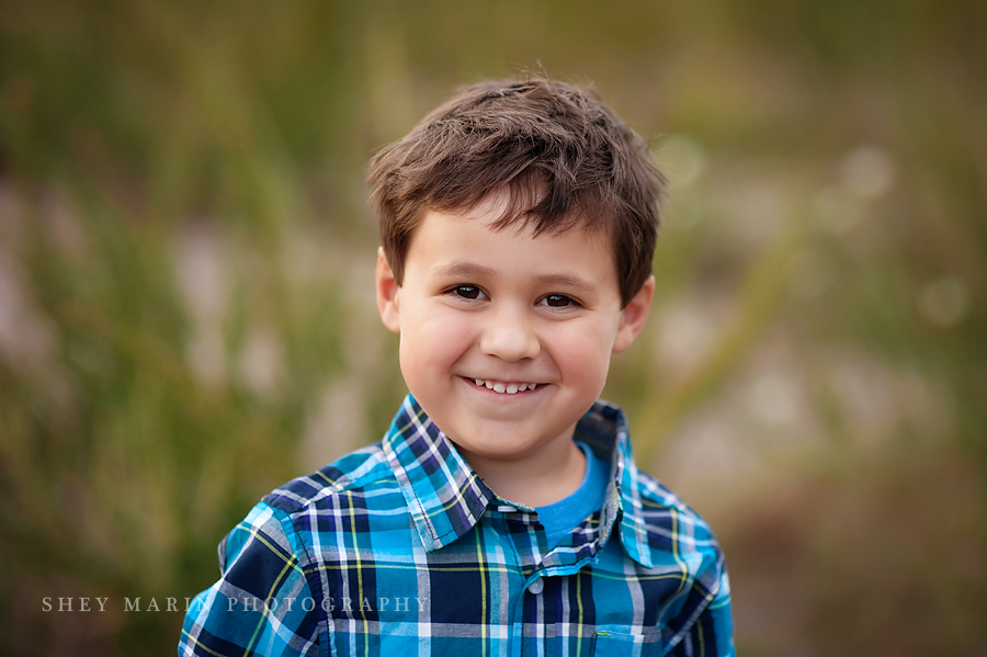 adorable boy with brown hair