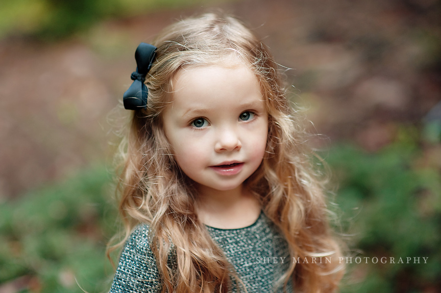 beautiful little girl smiling softly