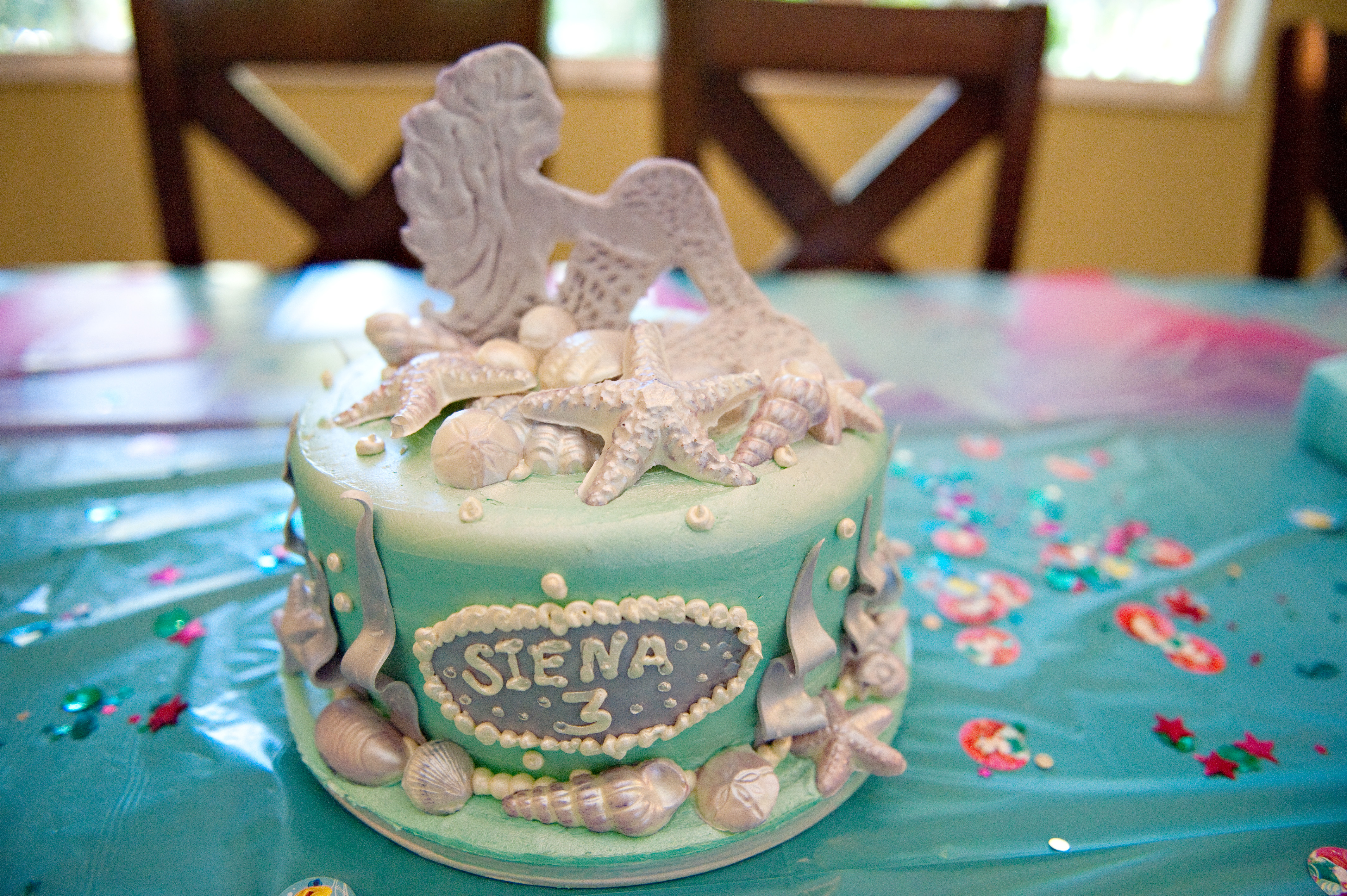 mermaid birthday cake