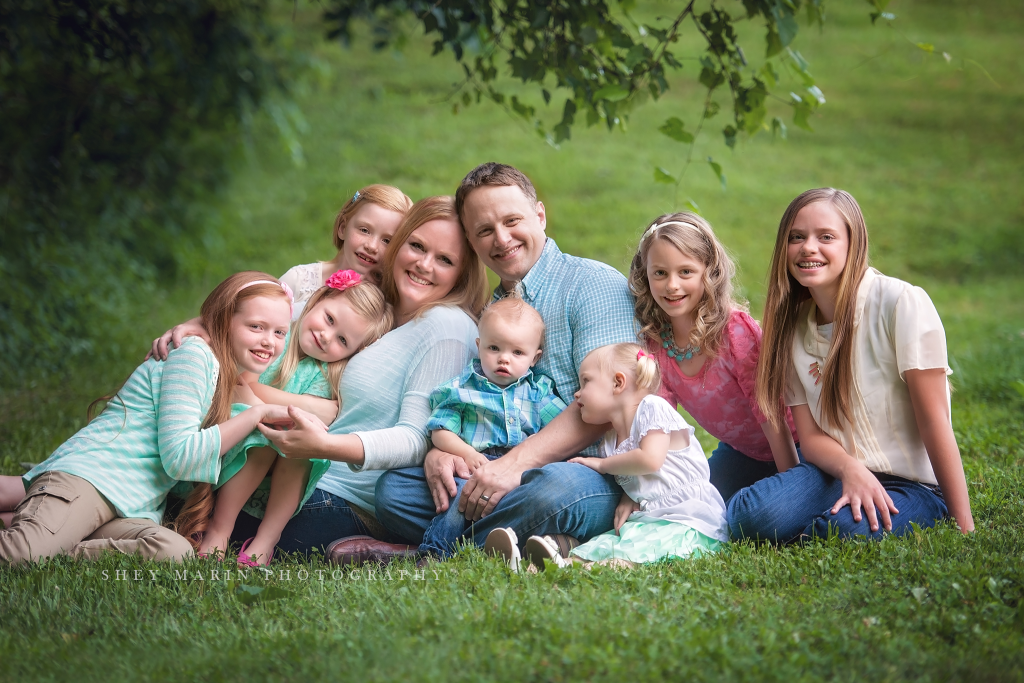 Frederick Maryland child photographer | Family of 9