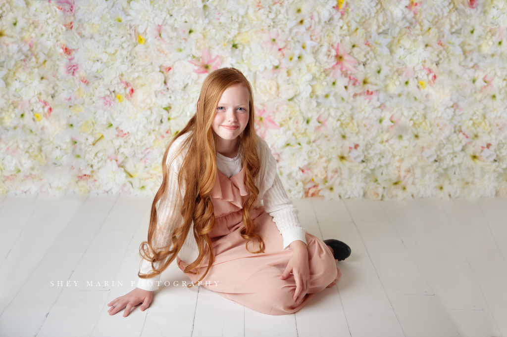 Flower wall | Frederick Maryland child photographer