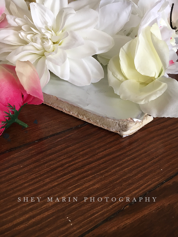 Flower wall | Frederick Maryland newborn photography studio