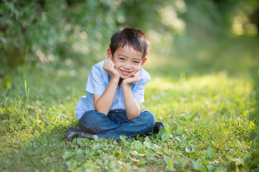 family golden hour portraits | Washington DC child photographer