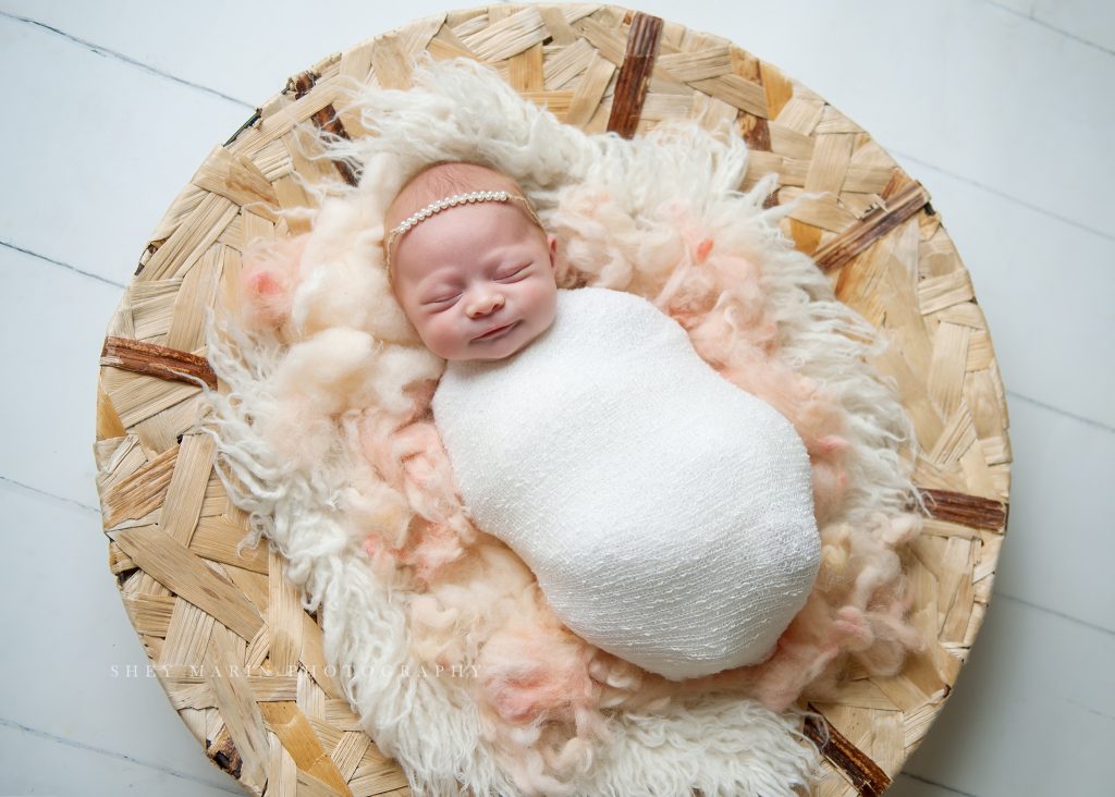 precious newborn girl | Washington DC baby photographer