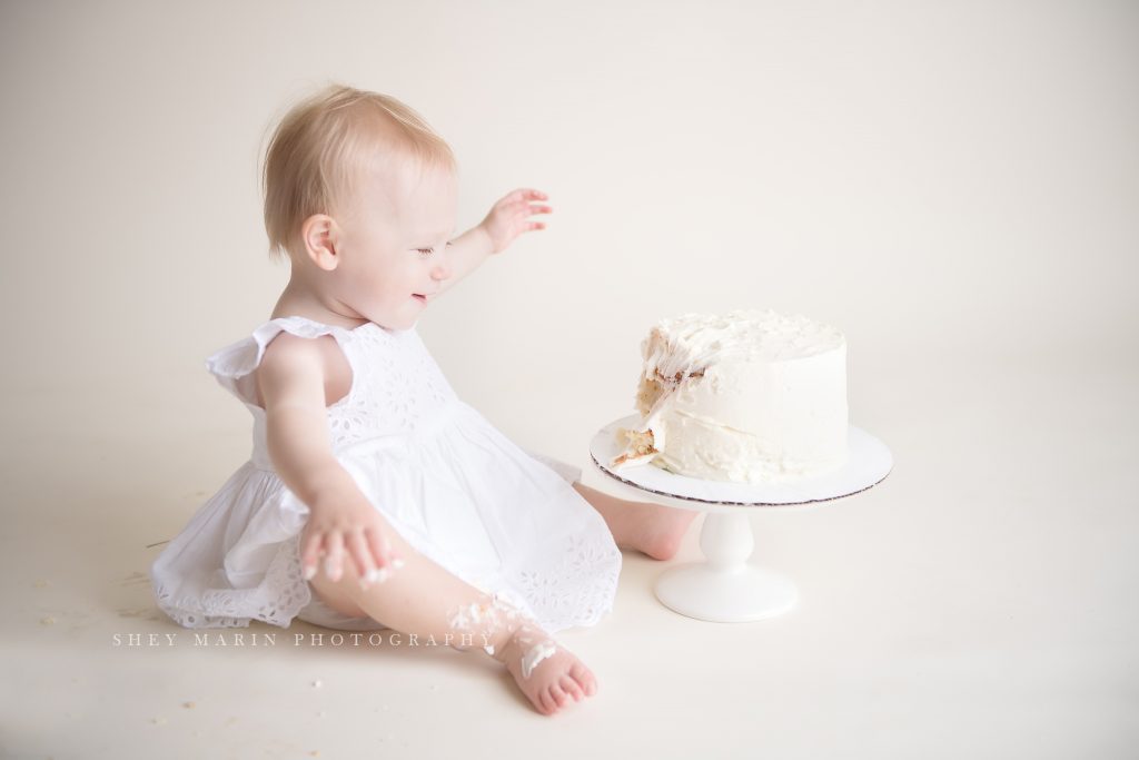 cake smash one year old frederick maryland photographer