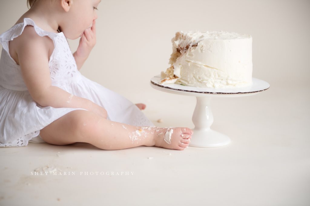 cake smash one year old frederick maryland photographer