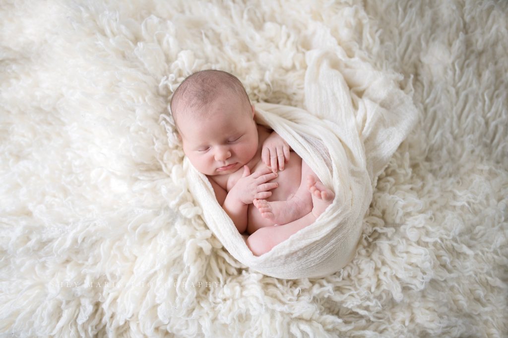 lifestyle newborn session Washington DC baby photographer