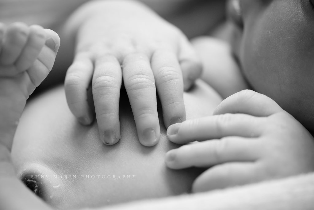 lifestyle newborn session Washington DC baby photographer