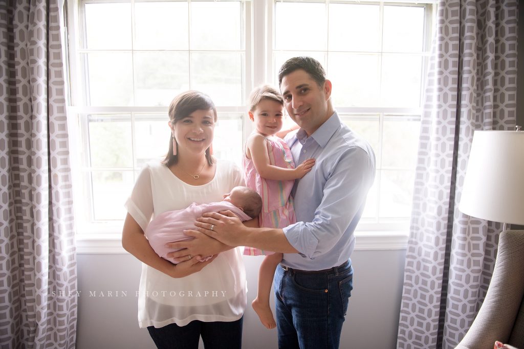 lifestyle newborn session Washington DC baby photographer