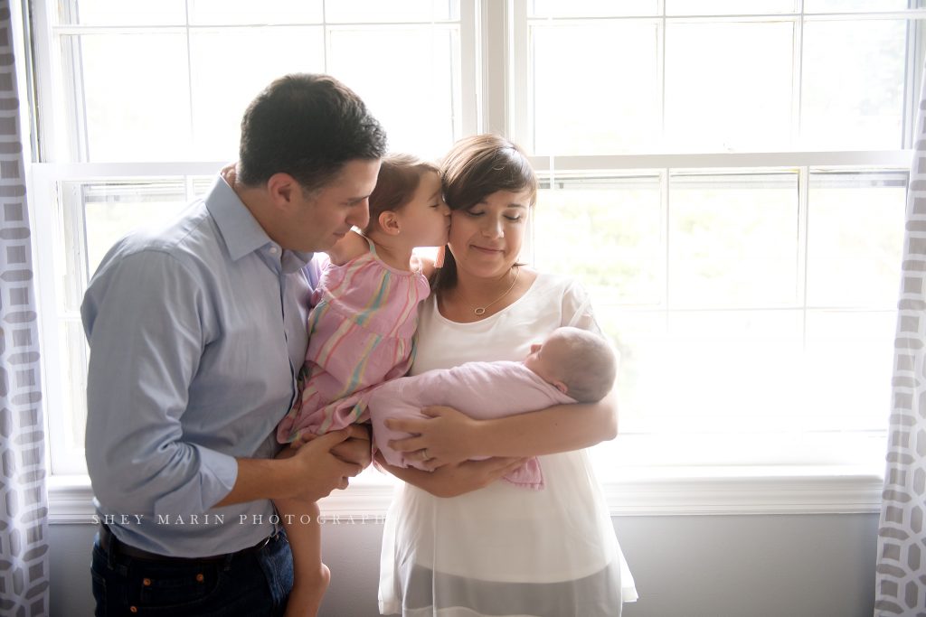 lifestyle newborn session Washington DC baby photographer