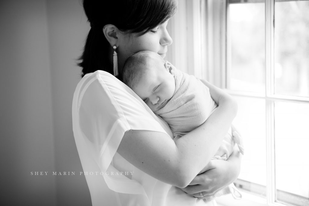 lifestyle newborn session Washington DC baby photographer