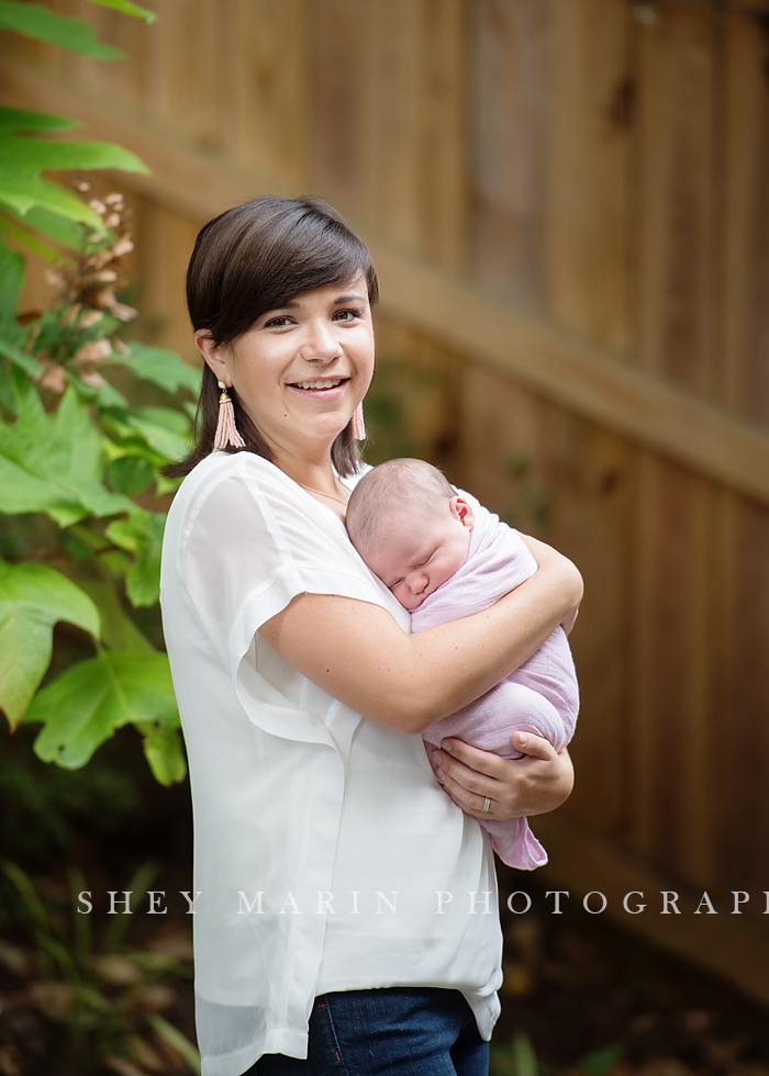 lifestyle newborn session Washington DC baby photographer