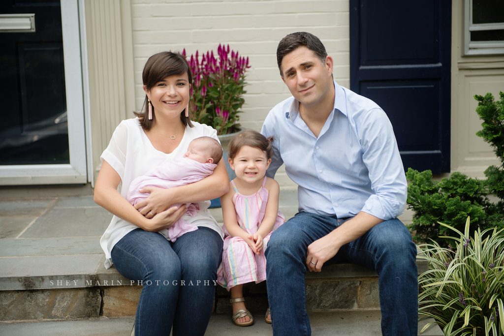 lifestyle newborn session Washington DC baby photographer