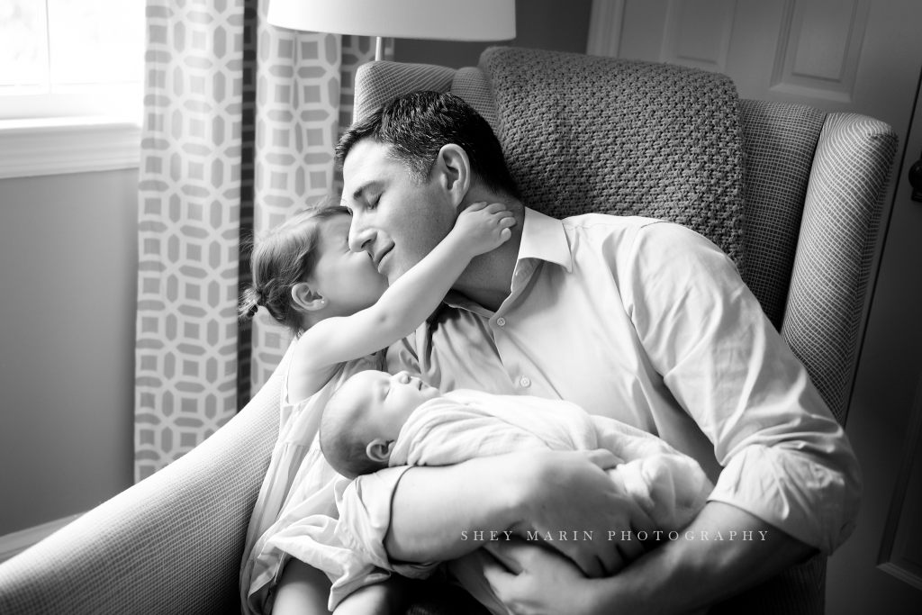 lifestyle newborn session Washington DC baby photographer