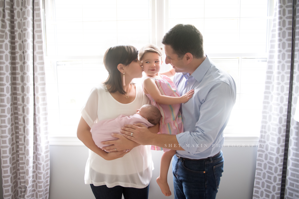 lifestyle newborn session Washington DC baby photographer