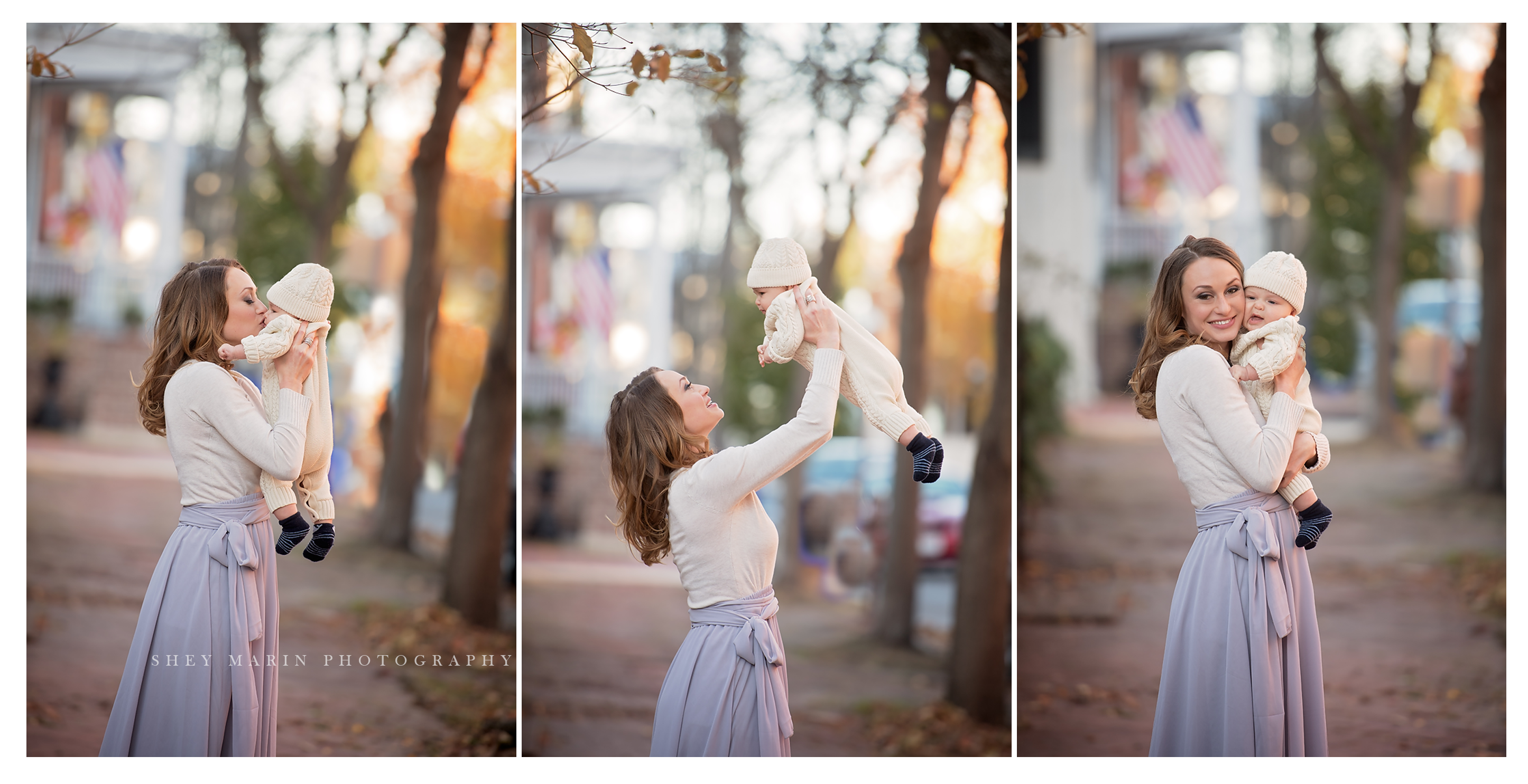 downtown Frederick Maryland family photosession winter