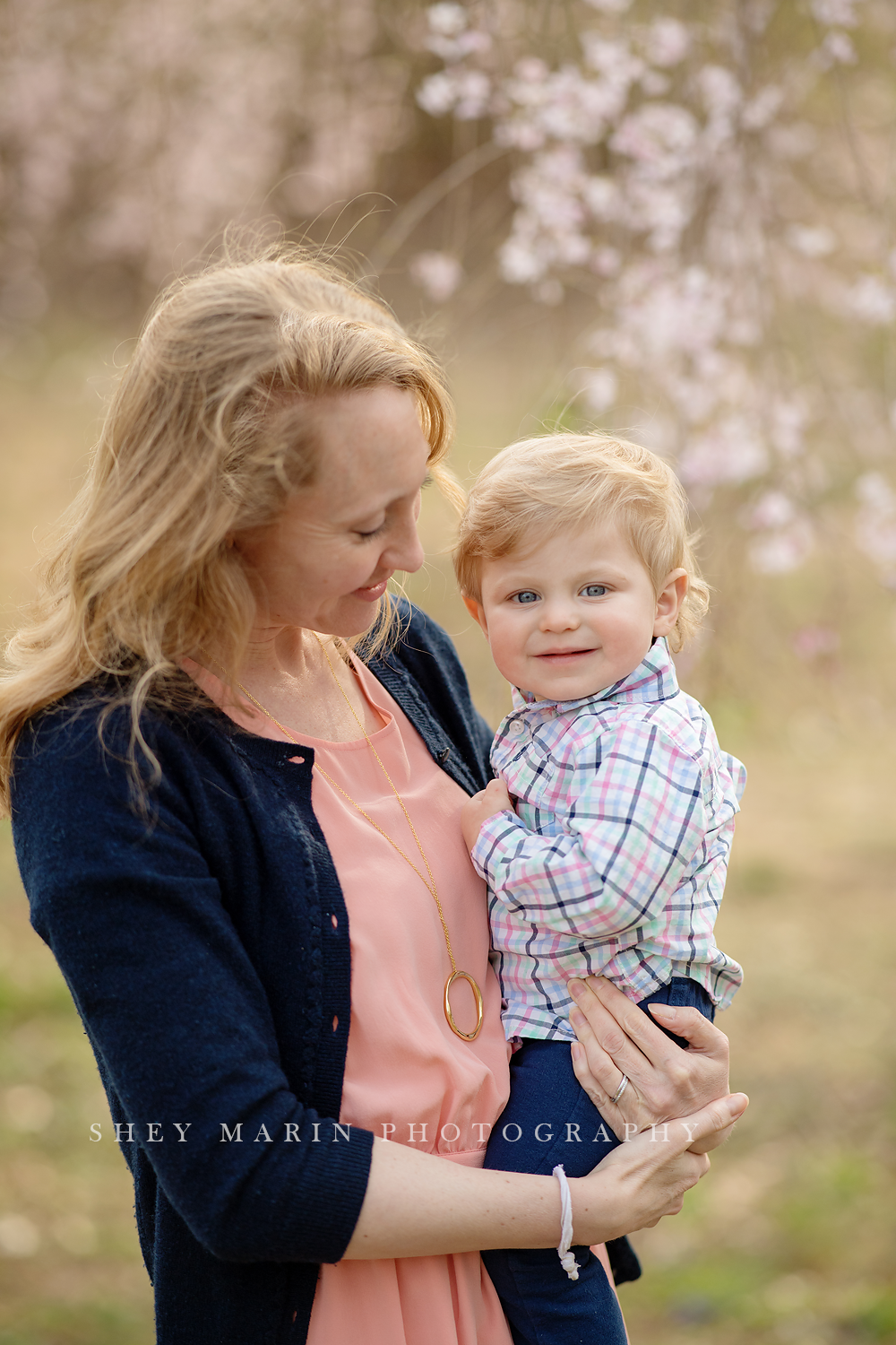 Spring cherry blossom family photosession Washington DC