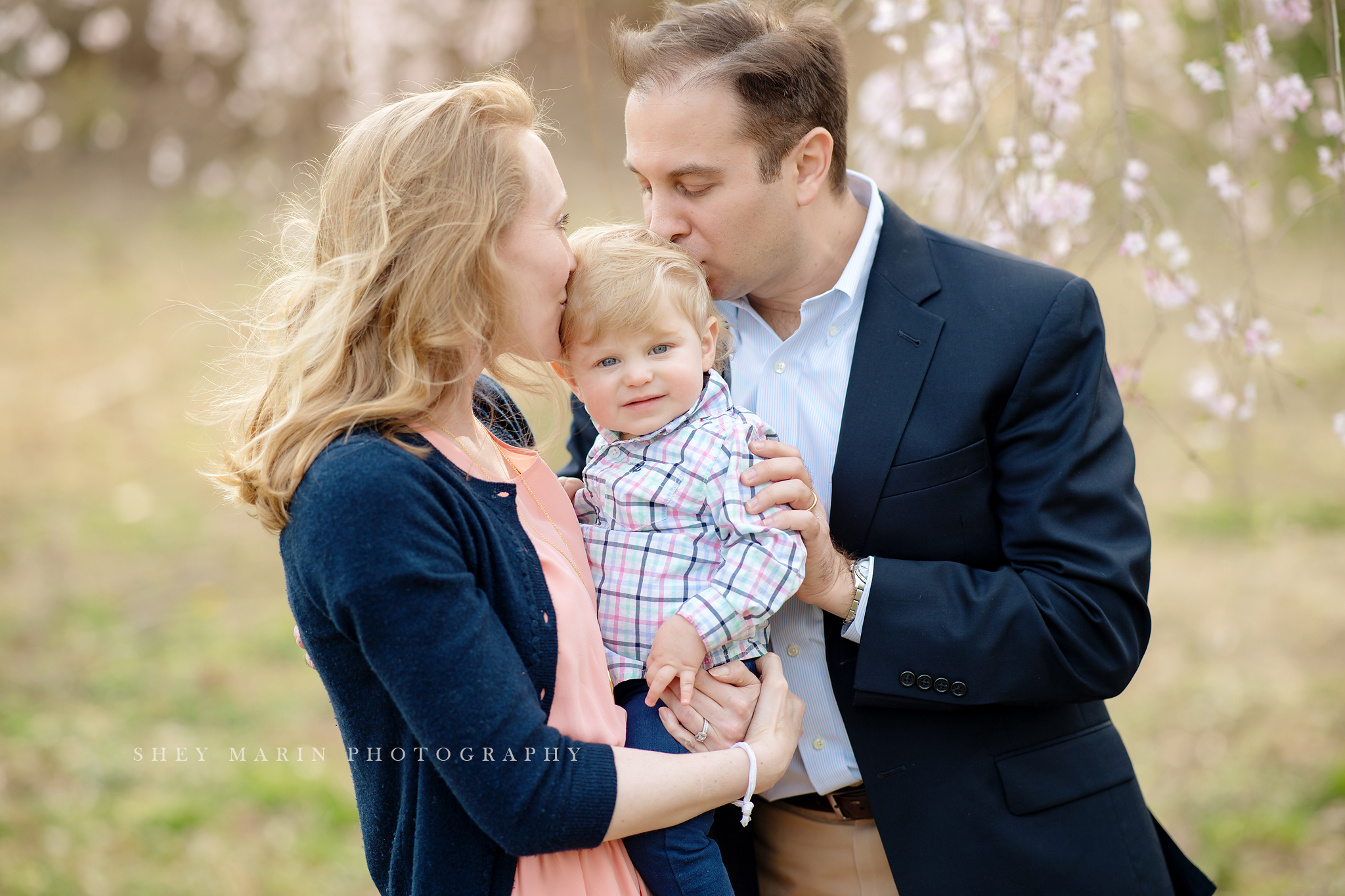 Spring cherry blossom family photosession Washington DC