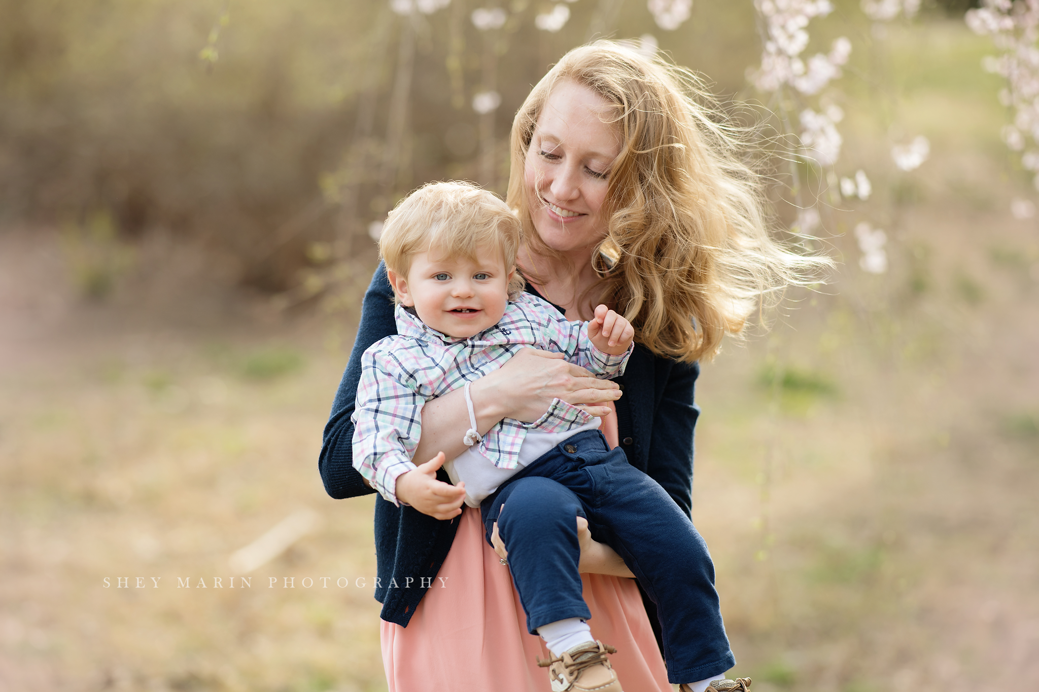 Spring cherry blossom family photosession Washington DC