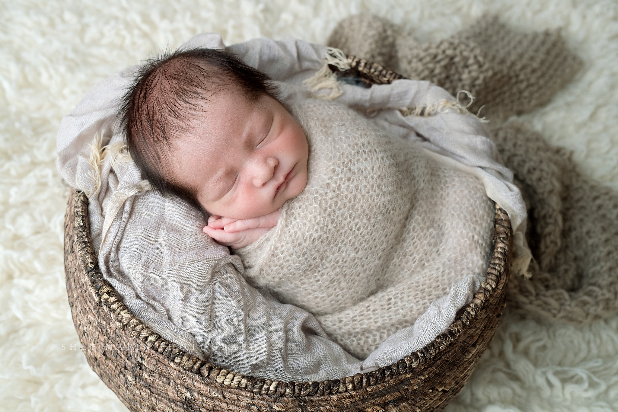 Frederick Maryland newborn baby photo session