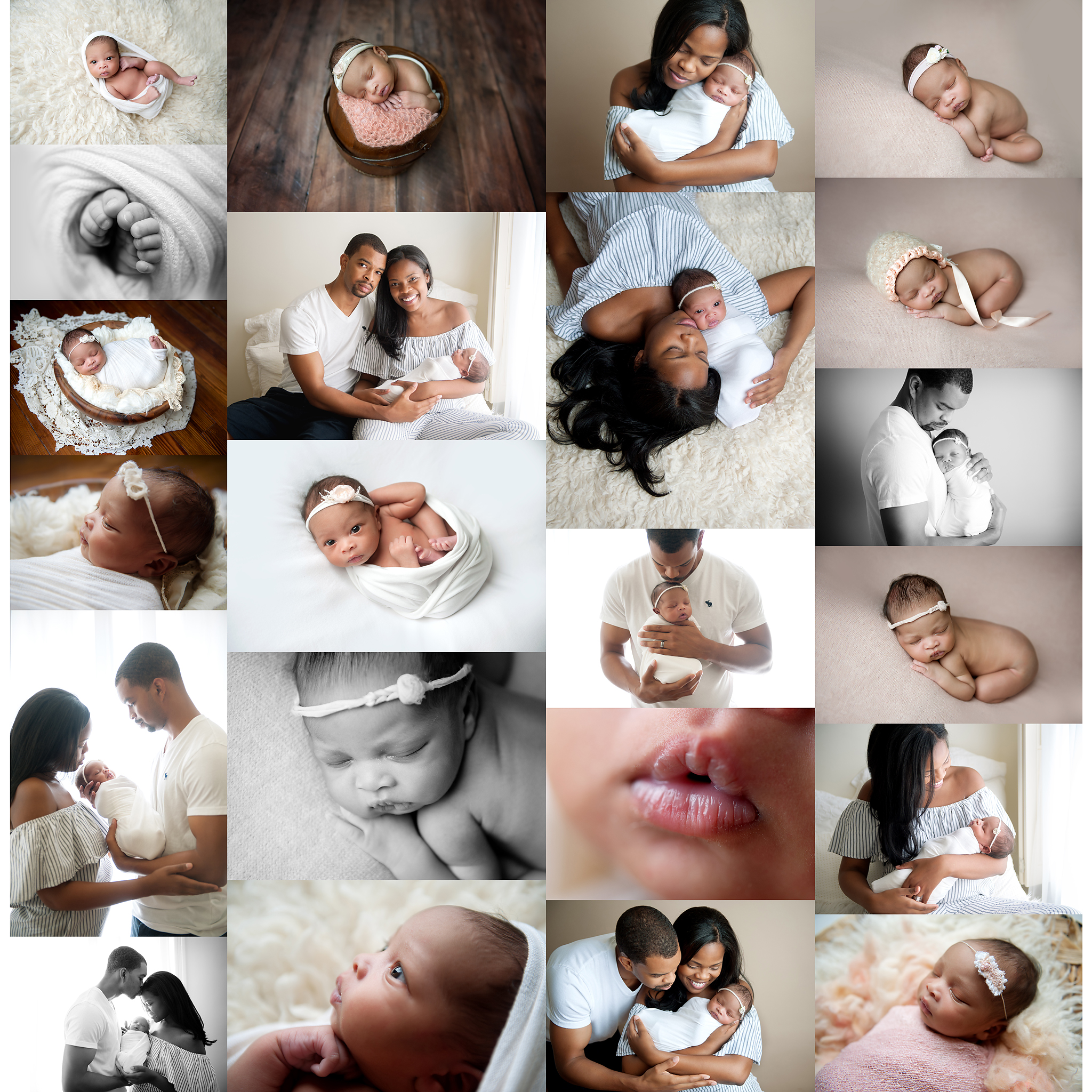 Lifestyle studio washington DC newborn photographer