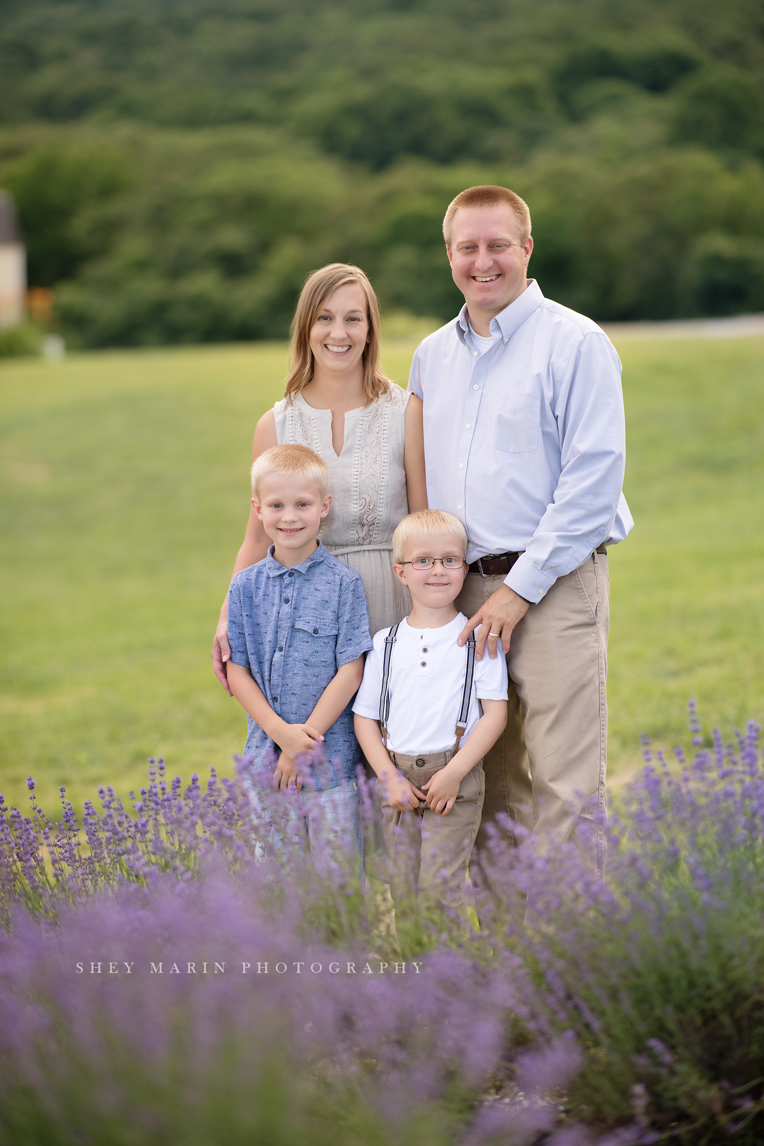 lavender field frederick maryland family photo session