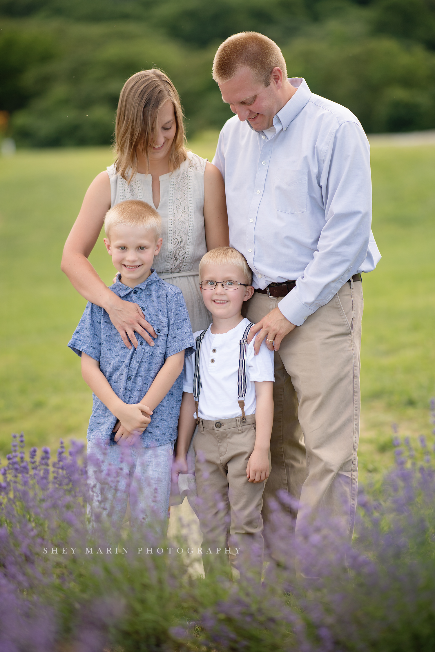 lavender field frederick maryland family photo session