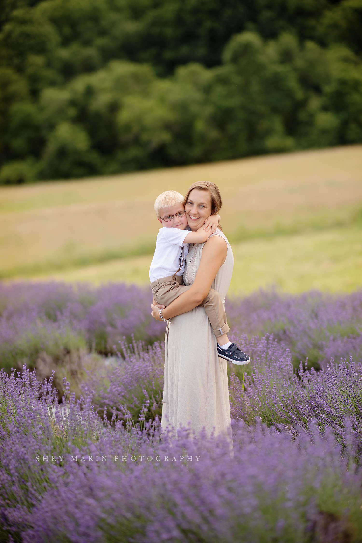 lavender field frederick maryland family photo session