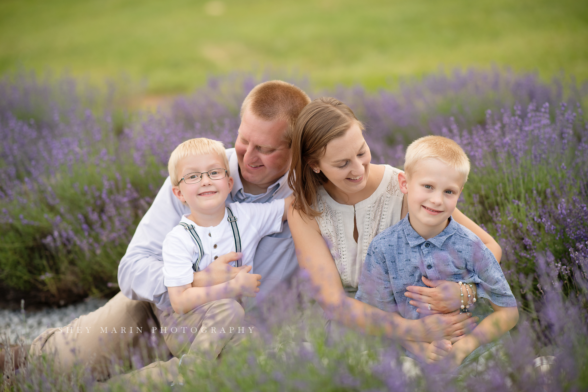 lavender field frederick maryland family photo session