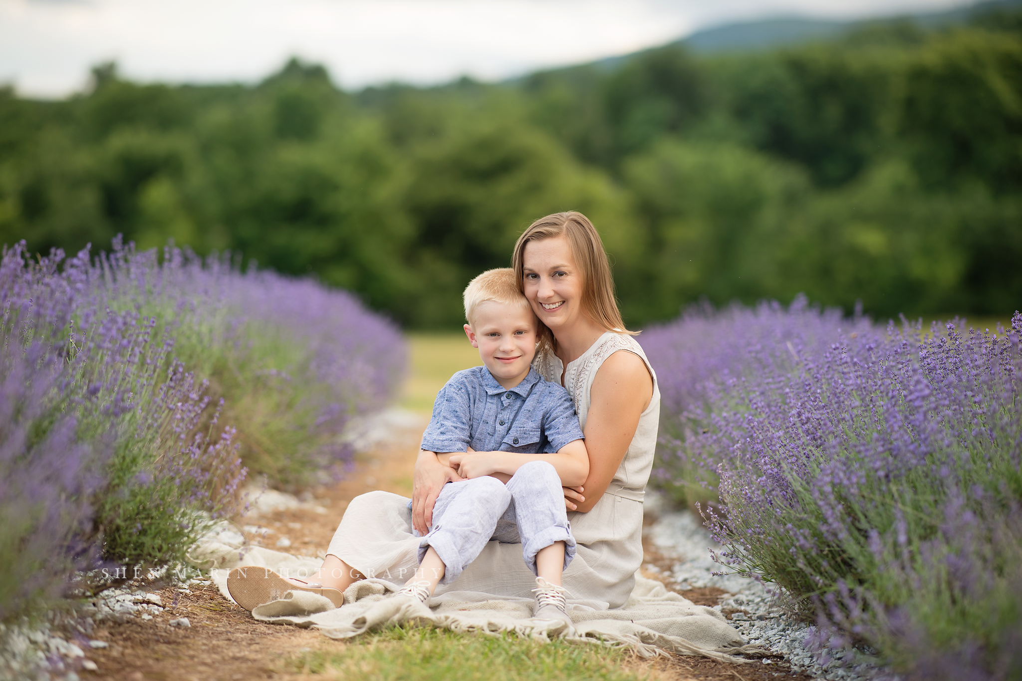 lavender field frederick maryland family photo session