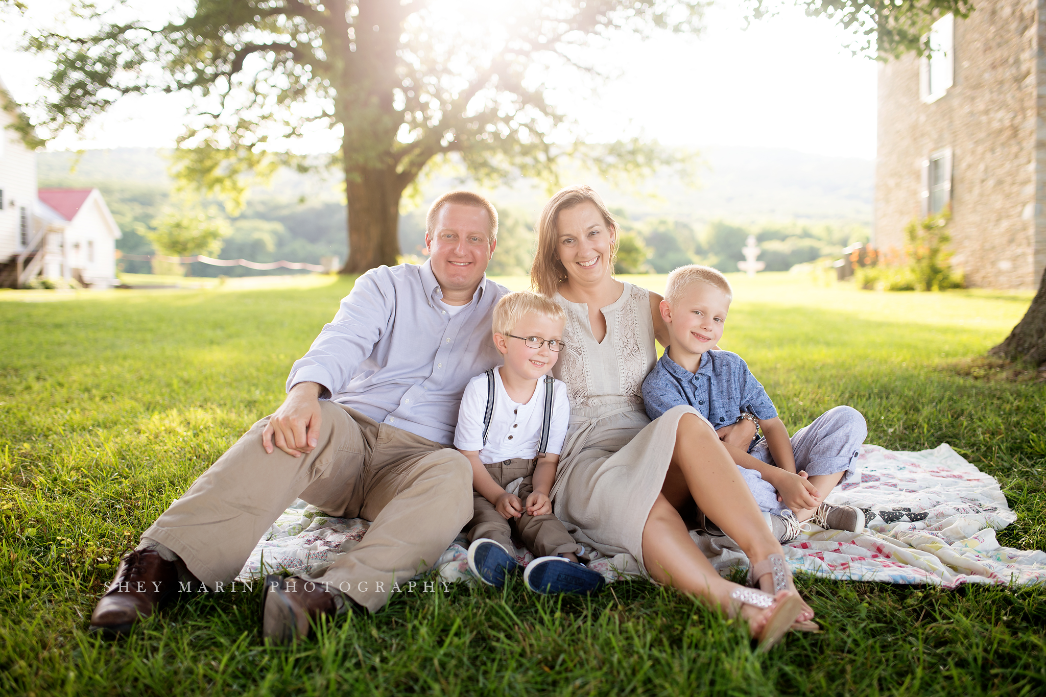 lavender field frederick maryland family photo session