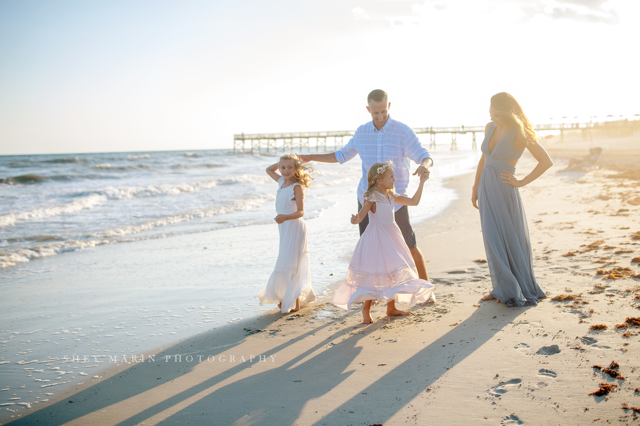 North Carolina beach family travel session