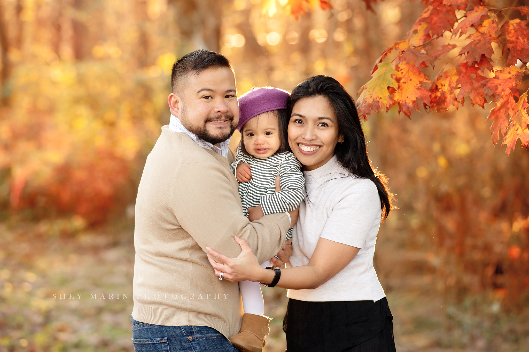 fall foliage frederick maryland baby photographer