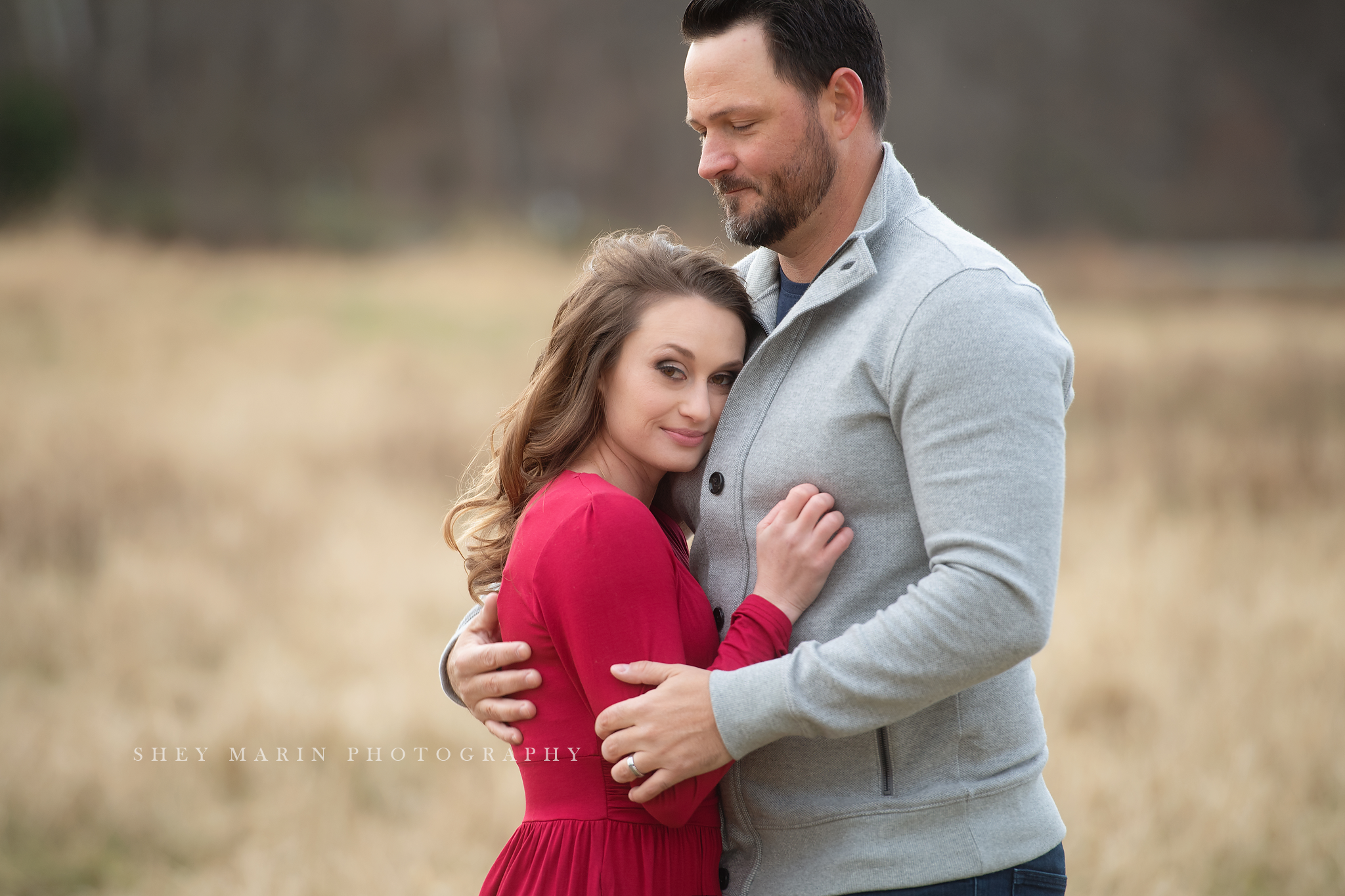 Washington DC family photographer winter field