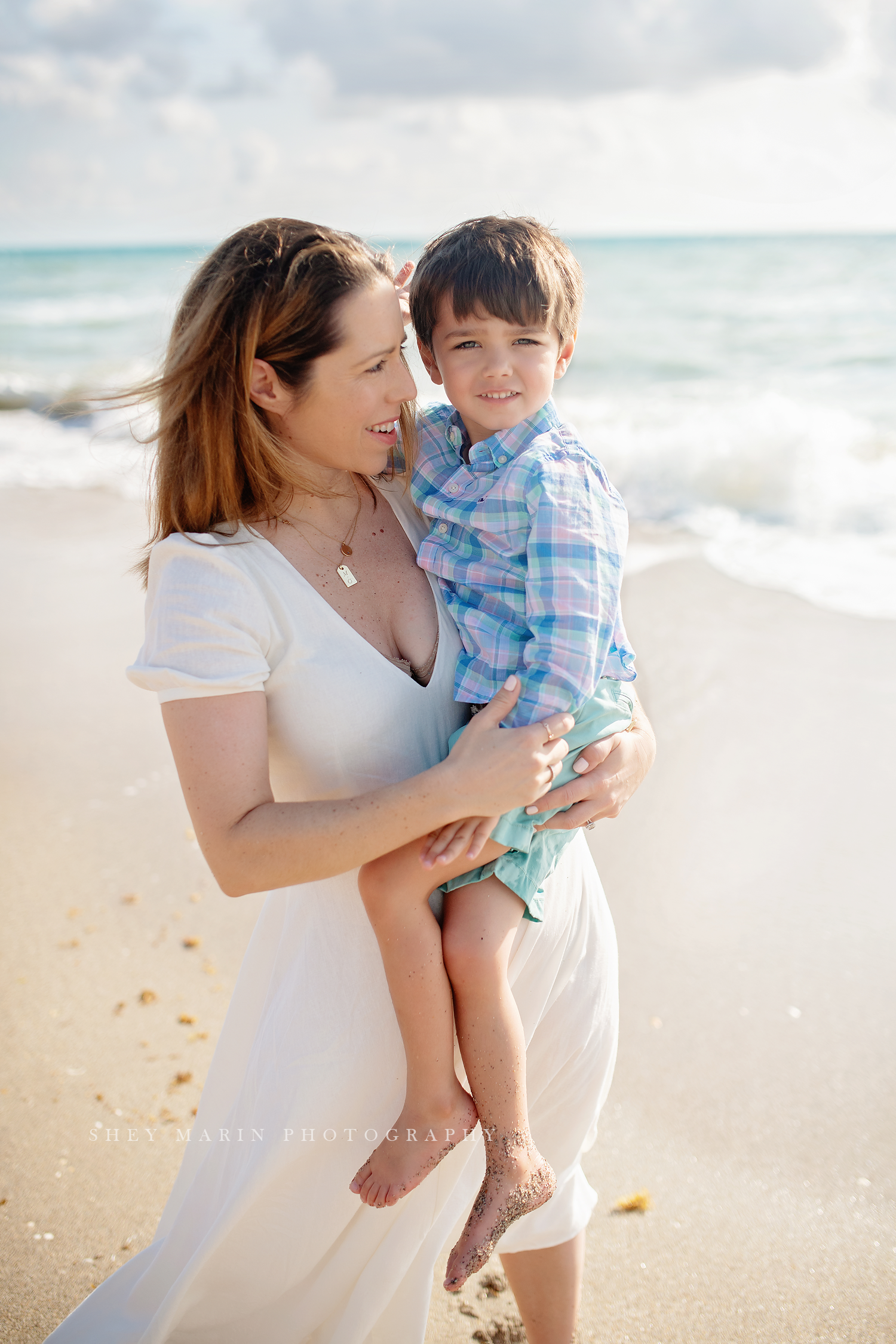 beach jupiter Florida family photosession