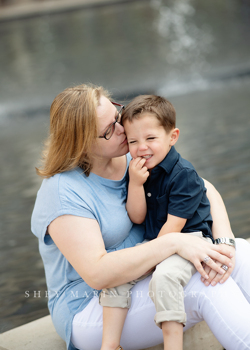 waterfront Georgetown Washington DC family photo session