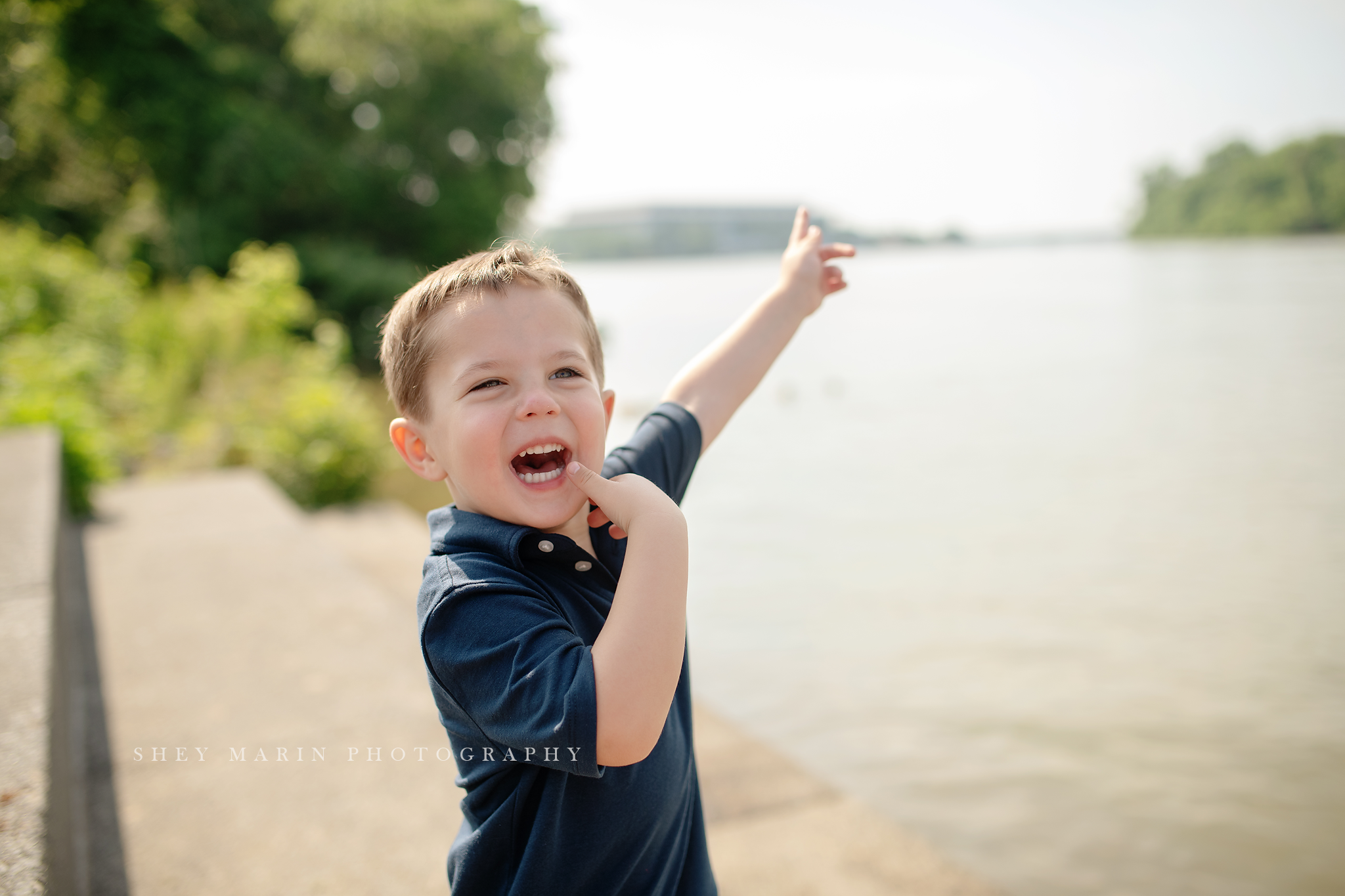 waterfront Georgetown Washington DC family photo session