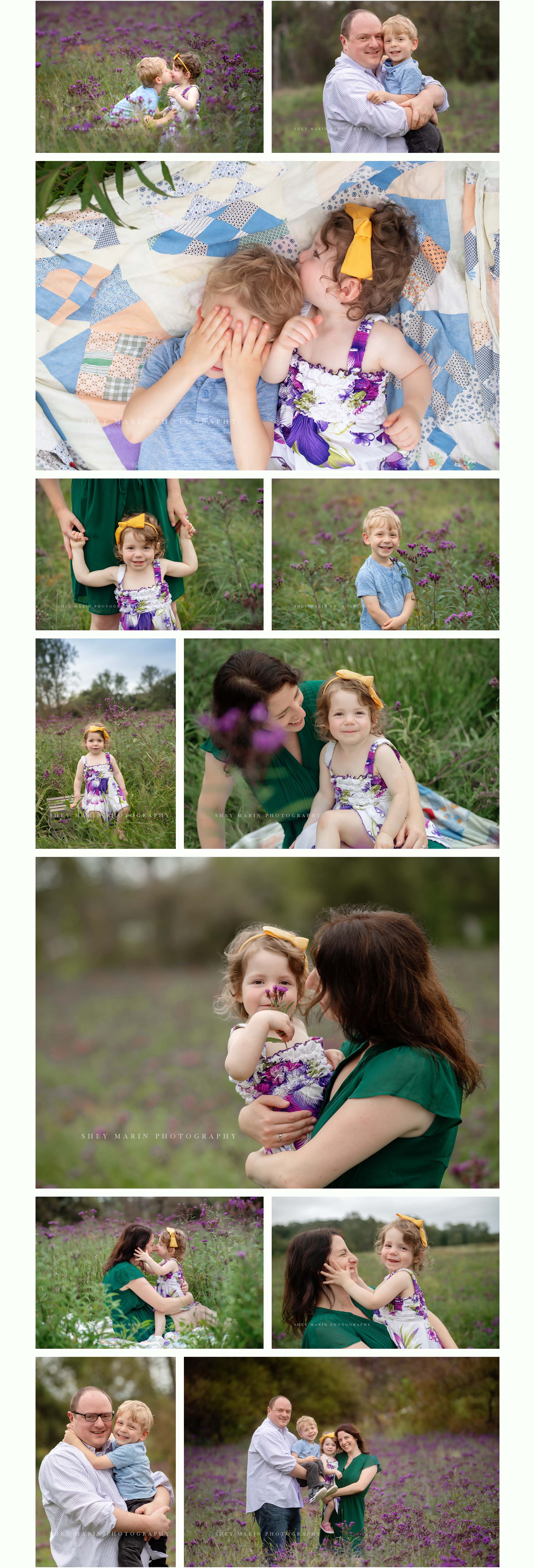 Maryland wildflower family photosession